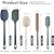 ChefAide 5 Pieces Silicone Spatula Set, Food Grade Rubber Spatula, Upgrade Strong Handle with Ergonomic Grip, Heat Resistant Up to 600å¡F for Nonstick Cookware, Cooking