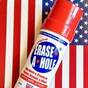 Erase-A-Hole Wall Repair Stick ‰ÛÒ Quick-Dry Nail & Screw Hole Filler for Drywall, Wood & Plaster ‰ÛÒ No Sand Spackle Alternative, Paintable Putty, 4.5 oz