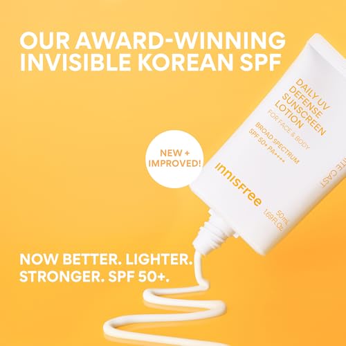 innisfree Daily UV Defense Sunscreen SPF 50+ PA++++, Korean Face Sunscreen