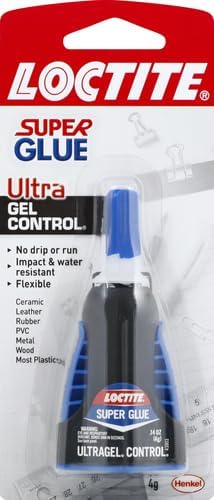 Loctite Super Glue Ultra Gel Control, Clear, 0.14 fl oz Bottle, 1 Pack