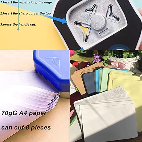 QIQQIKIN Paper Corner Rounder 3 in 1 •?öR4mm+R7mm+R10mm•?ä•?Î Punches for Crafts•?Î Cutter •?ÎEnvelope Punch Board •?ÎHole Puncher•?Î Laminate, DIY Projects, Photo Cutter,Card Making Scrapbooking and Journaling