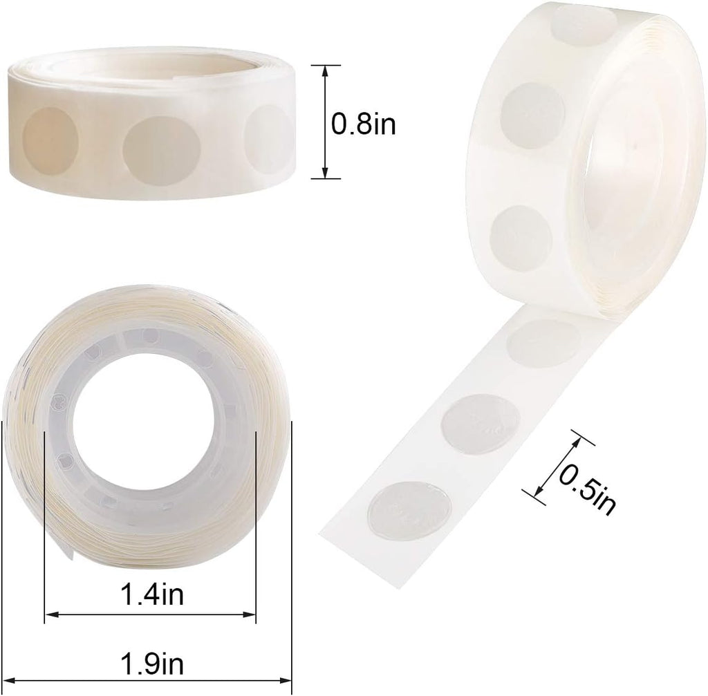 1000pcs Glue Point Clear Balloon Glue Removable Adhesive Dots Double Sided