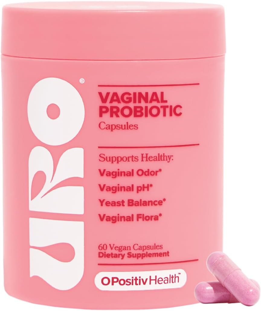 O Positiv URO Vaginal Probiotics for Women pH Balance with Prebiotics & Lactobacillus ‰ÛÒ Vaginal Health Supplement ‰ÛÒ Promote Healthy Vaginal Odor & Flora, 60 Count (Pack of 1), 1 Month Supply