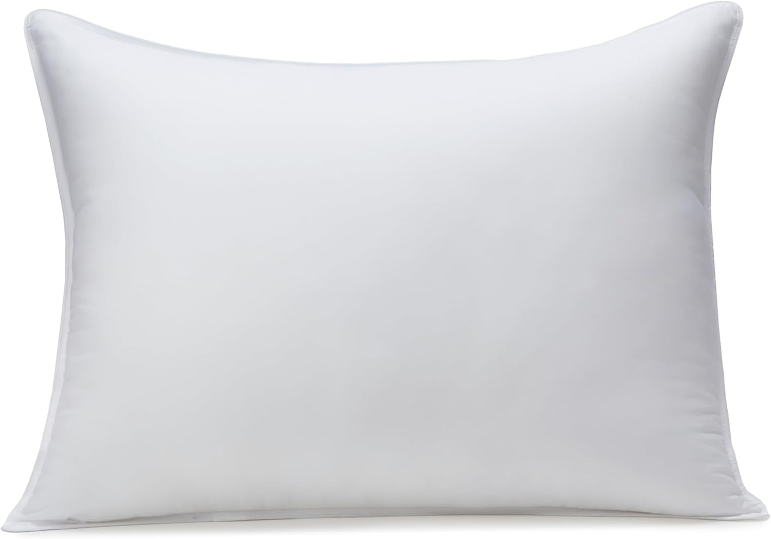 Amazon Basics Down Alternative Pillow for Back Side Sleepers, Medium Density