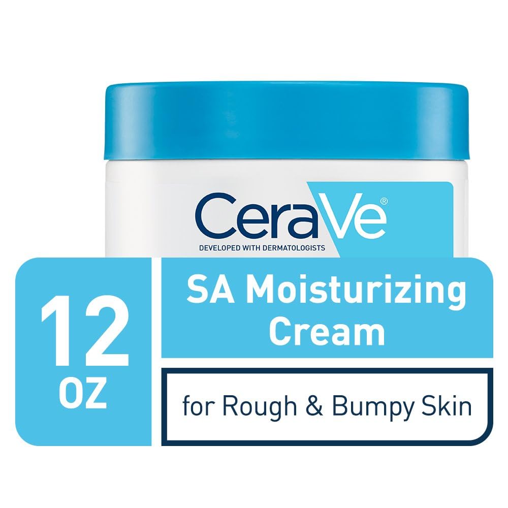 CeraVe Moisturizing Cream with Salicylic Acid, Exfoliating Body Cream with