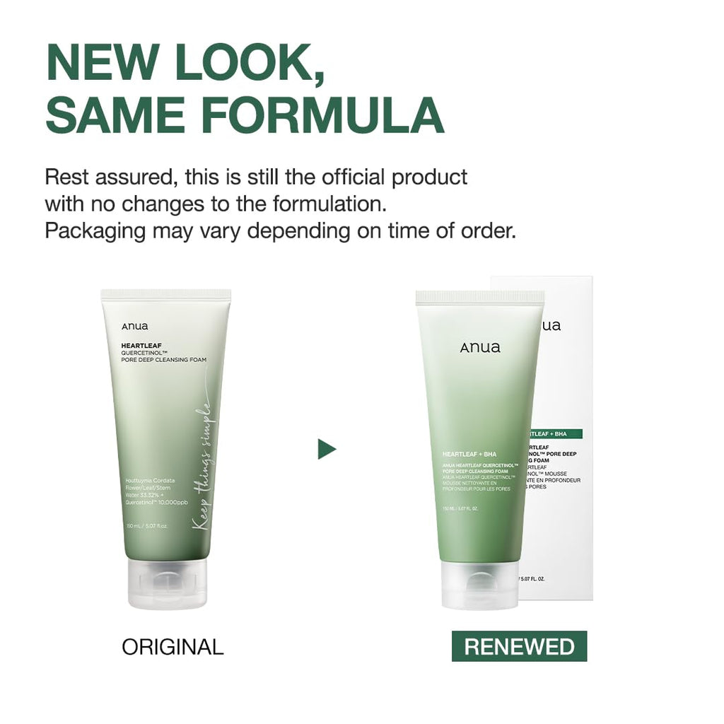 Anua Heartleaf Quercetinol Pore Deep Cleansing Foam, Face wash for Pore