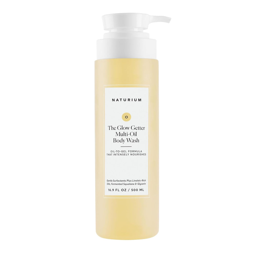 Naturium The Glow Getter Multi-Oil Hydrating Body Wash, Gentle Cleanser, 16.9
