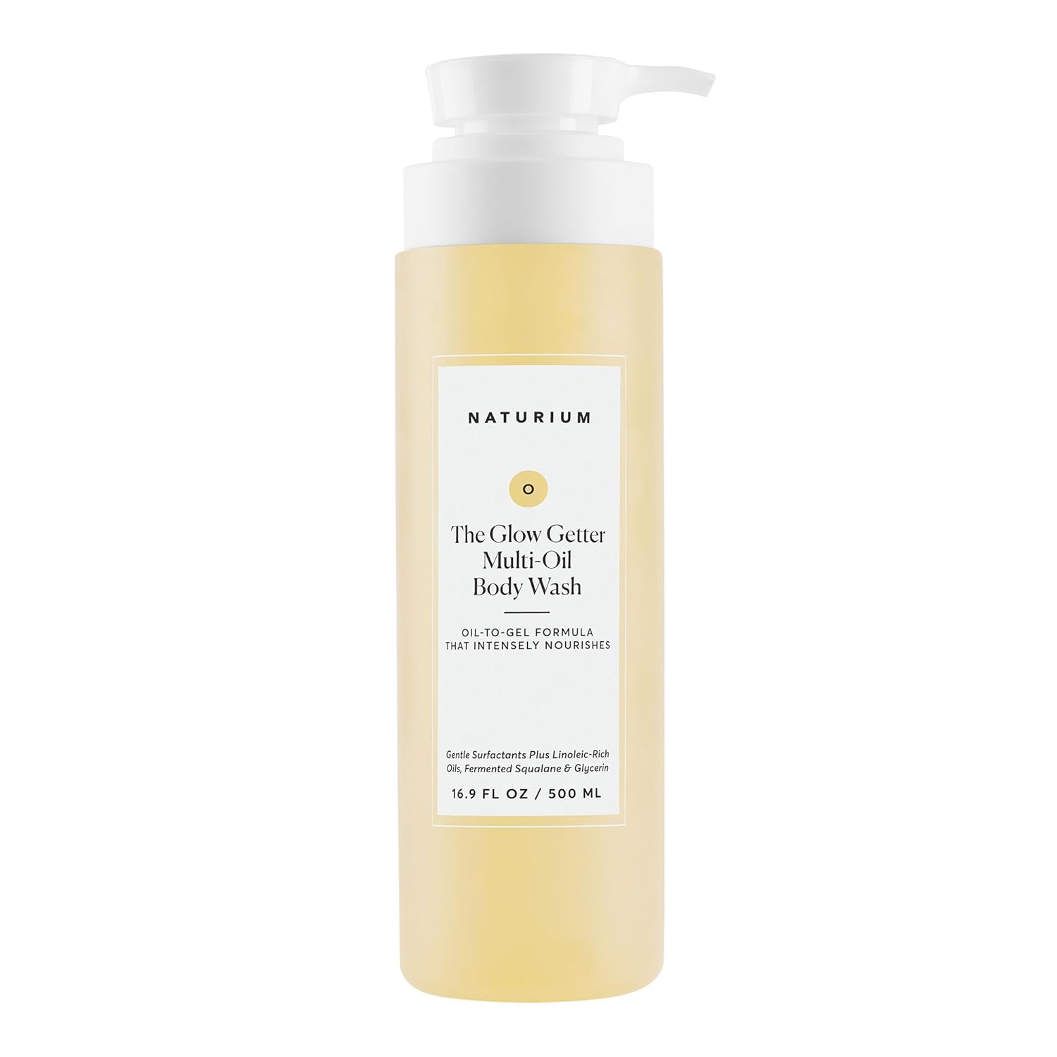 Naturium The Glow Getter Multi-Oil Hydrating Body Wash, Gentle Cleanser, 16.9