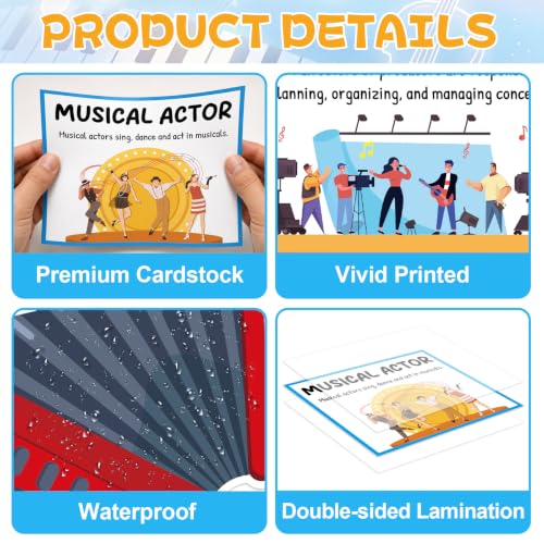Music Career Bulletin Board Set Inspirational Musical Posters Music Classroom Decorations Musical Notes Paper Cutouts for Back to School Elementary Teacher Chalkboard Wall Door Supplies