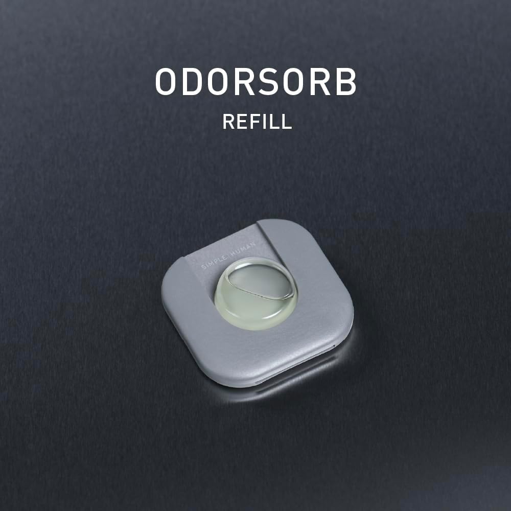 simplehuman Odorsorb Pod Refill Pack ‰ÛÒ Natural Plant-Based, Fragrance-Free Trash Can Odor Eliminator Refills for Trash Cans, Odor Control Pods for Closed-Lid Trash Cans (4 Pods)