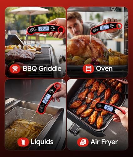 Meat Thermometer Digital, 1-2 Sec Instant Read, Food, Cooking, Grill