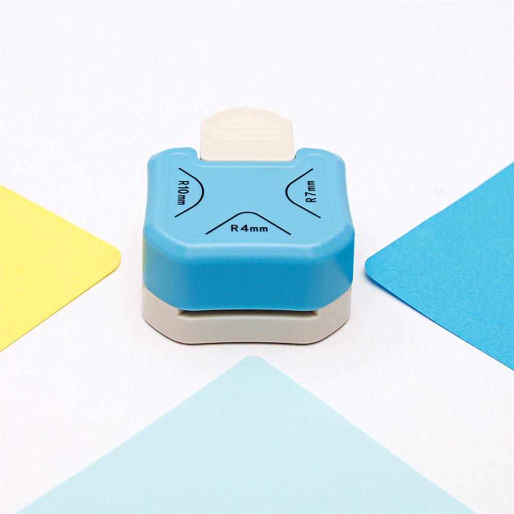 QIQQIKIN Paper Corner Rounder 3 in 1 •?öR4mm+R7mm+R10mm•?ä•?Î Punches for Crafts•?Î Cutter •?ÎEnvelope Punch Board •?ÎHole Puncher•?Î Laminate, DIY Projects, Photo Cutter,Card Making Scrapbooking and Journaling