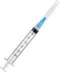 100 Pack Disposable 3ml/cc Lab Syringes with 23Ga 1 Inch Needle Luer Lock