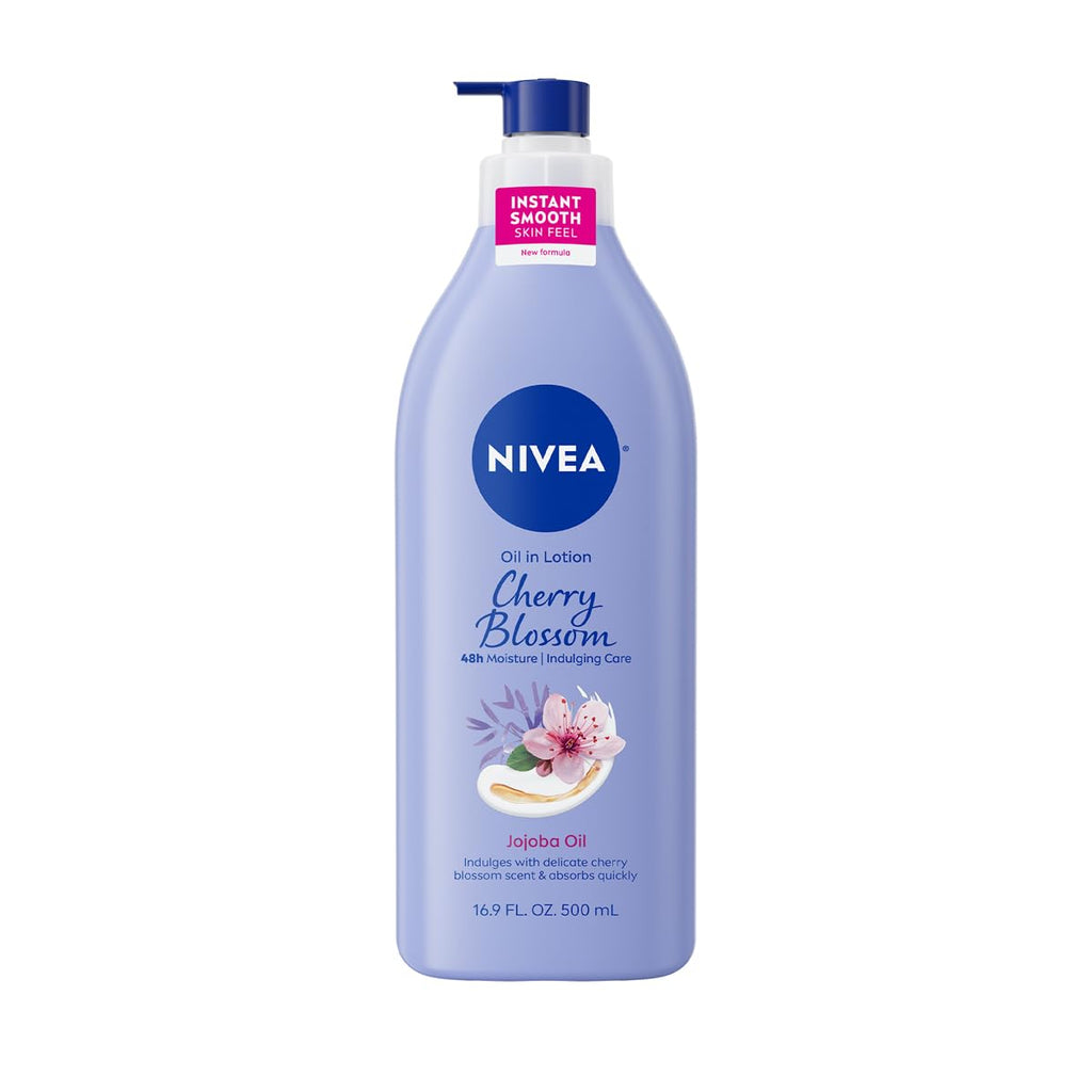 NIVEA Oil Infused Cherry Blossom and Jojoba Oil Body Lotion for Women