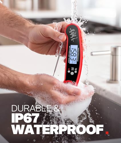 Meat Thermometer Digital, 1-2 Sec Instant Read, Food, Cooking, Grill