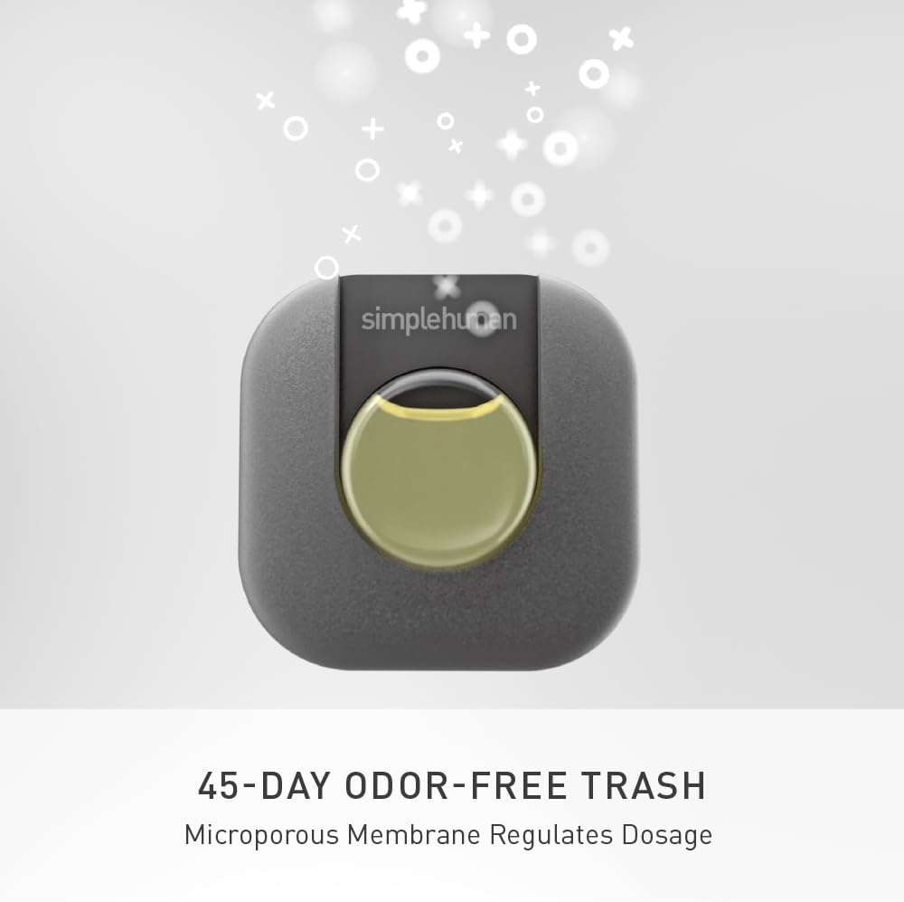 simplehuman Odorsorb Pod Refill Pack ‰ÛÒ Natural Plant-Based, Fragrance-Free Trash Can Odor Eliminator Refills for Trash Cans, Odor Control Pods for Closed-Lid Trash Cans (4 Pods)