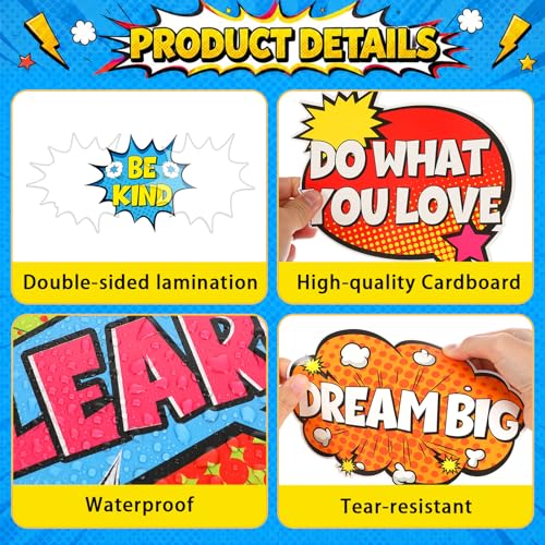 Hero Themed Mental Health Bulletin Board Set Motivational Classroom Decor