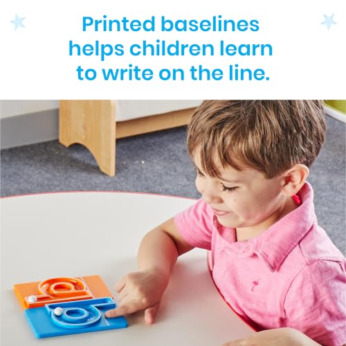 hand2mind MarbleTracers - Lowercase Letters, 24 Letter Tracing Trays, 10 Marbles, Preschool Learning Activities, Fine Motor Skills Toys, Kindergarten Centers for Classroom, Handwriting Practice