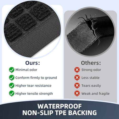 Front Door Mat Outside Entrance, Heavy Duty Waterproof Doormat