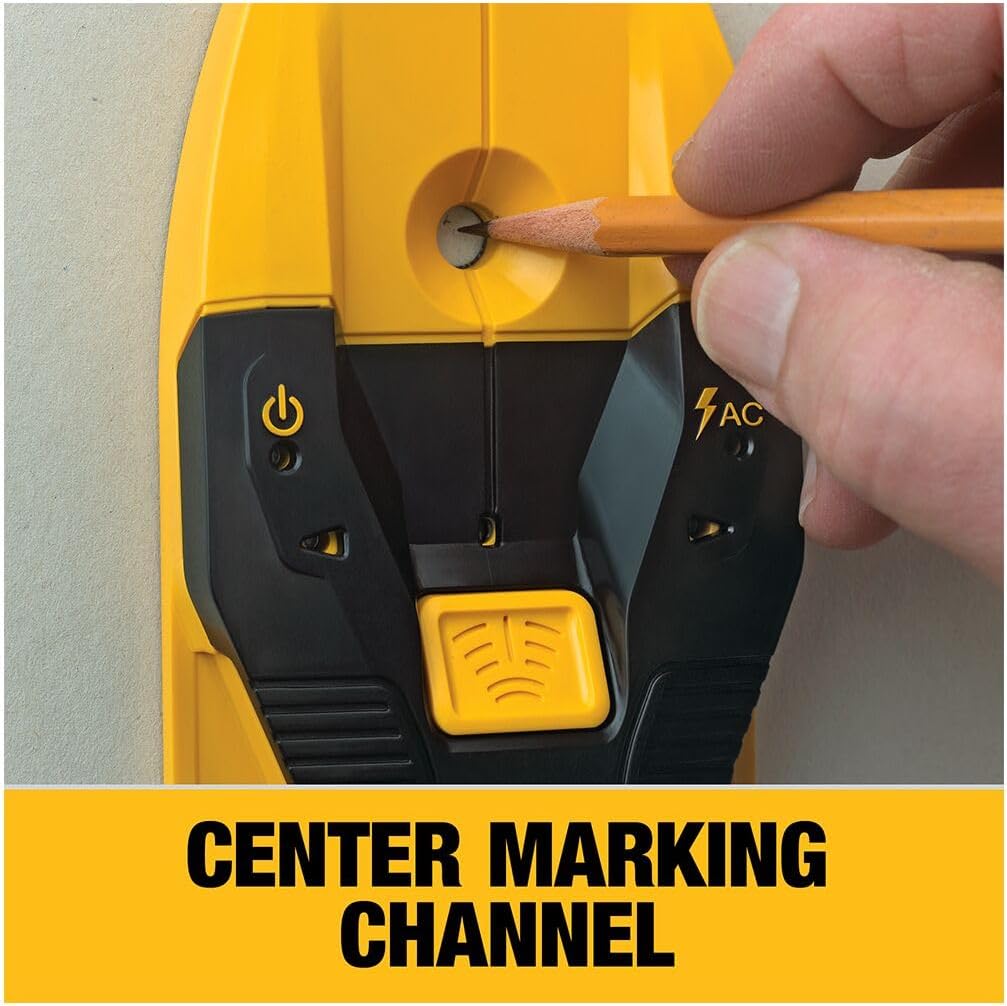 DEWALT Stud Finder, 3/4‰۝, Locate Framing Studs Efficiently with LED Arrows, Ideal for Wood and Metal, AAA Batteries Included (DW0100)