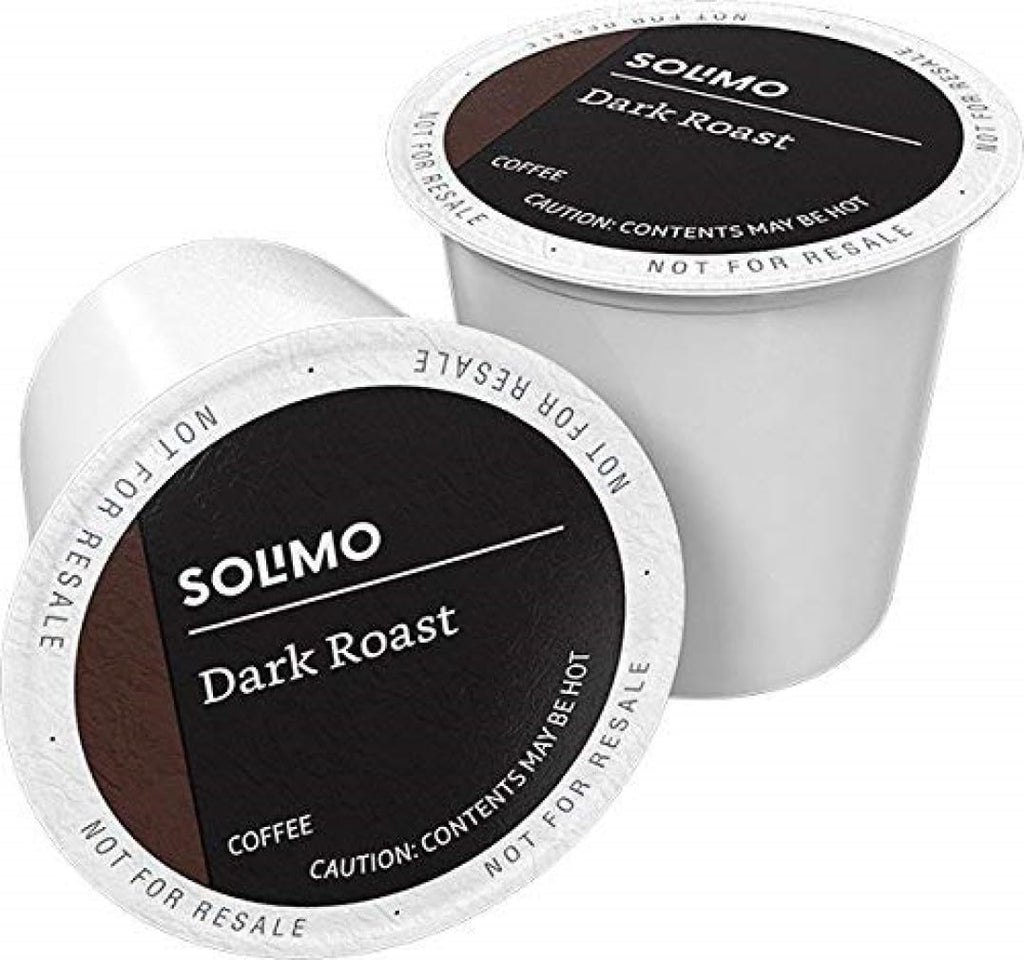 Solimo Dark Roast Coffee Pods, Compatible with Keurig 2.0 K-Cup Brewers 100