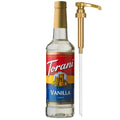 Torani Coffee Syrup, Vanilla Flavored Syrup for Drinks, Pump Included, 25.4