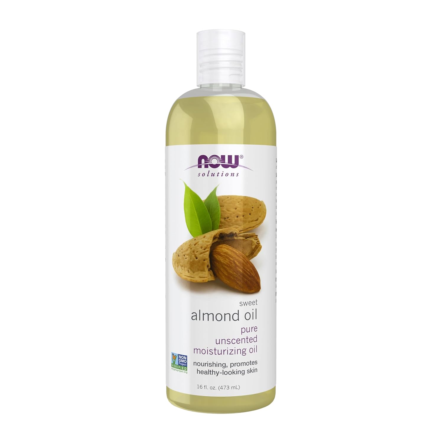 NOW Foods Solutions, Sweet Almond Oil, 100% Pure Moisturizing Oil, Promotes