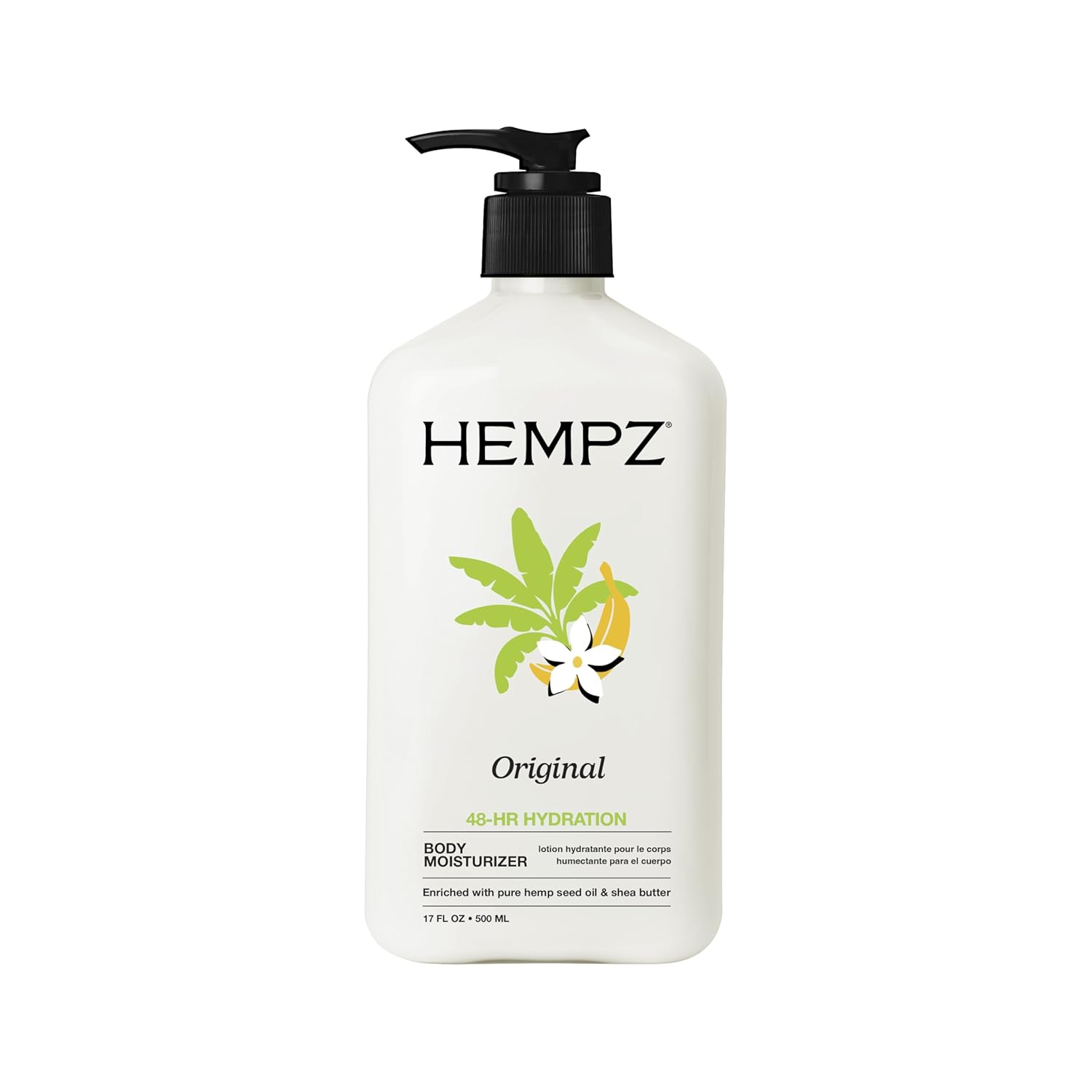 Hempz Original, Natural Hemp Seed Oil Body Moisturizer with Shea Butter and