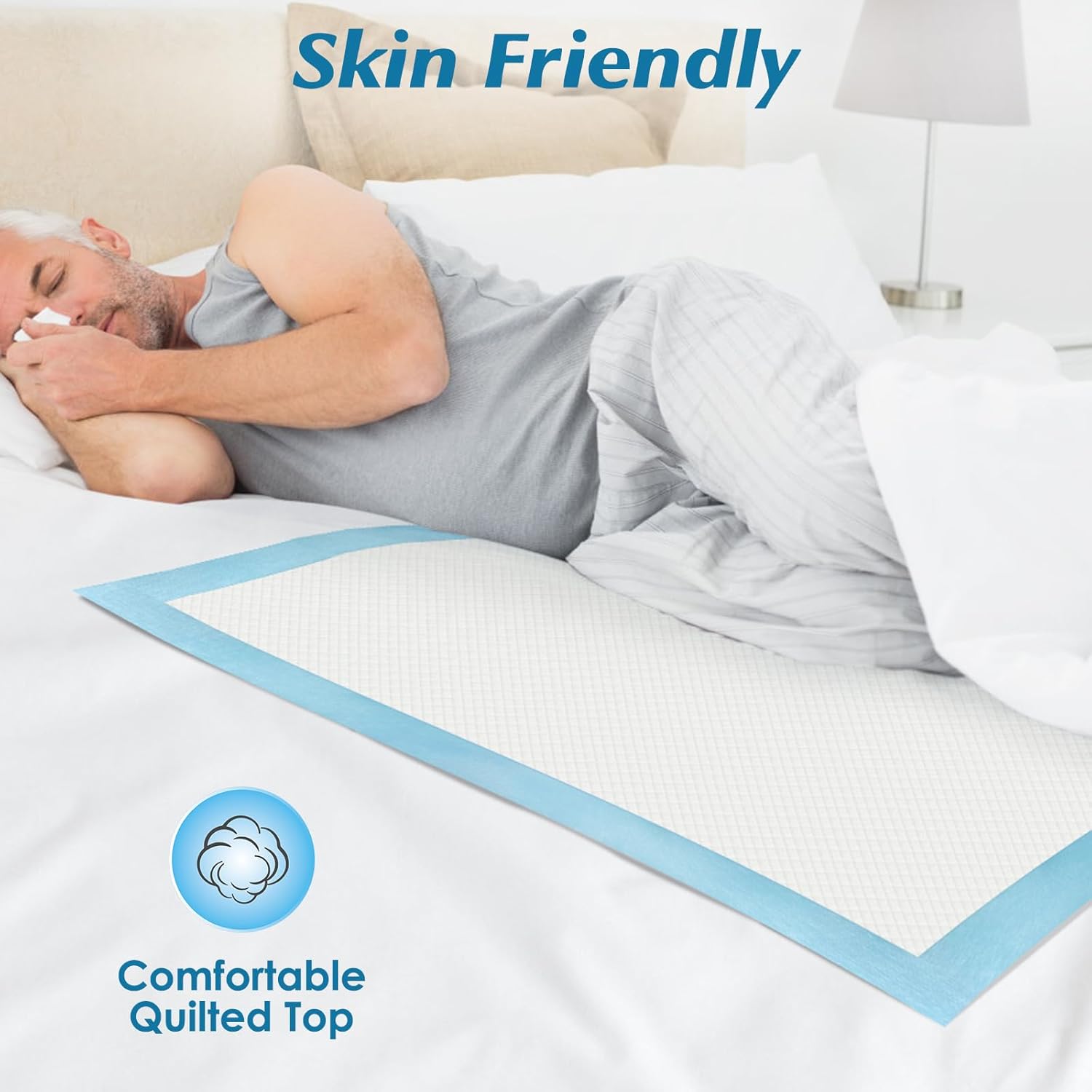 Wowflash Super Absorbency Disposable Leakproof Underpads with Quick Drying for Baby, Adults, Puppy, Dog Bed Pee Pads, Extra Large, XXL Incontinence Pads, 30‰۝ x 36‰۝, 50 Count