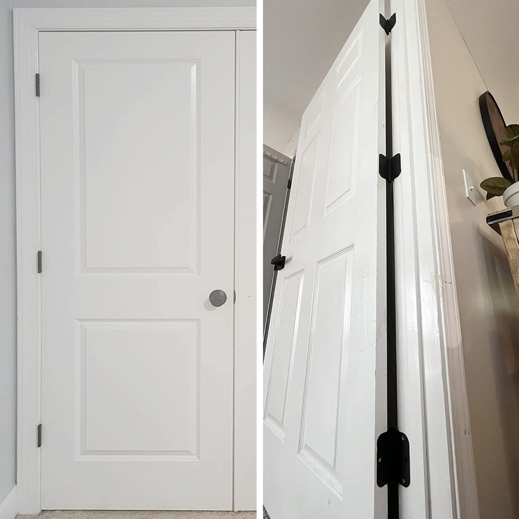30 Pack Rounded Matte Black Door Hinges 3.5 Inch 5/8" Radius Interior 3 1/2" Flat Iron Bifold Residential Standard Bedroom Indoor for Doors 3 å?"Hardware Control H