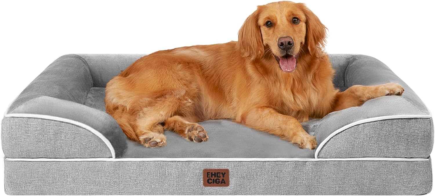 EHEYCIGA Orthopedic Dog Beds for Extra Large Dogs 44x32Inch, Waterproof