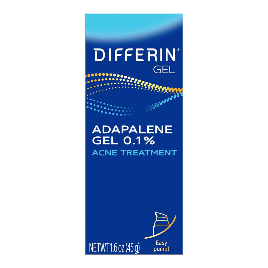 Differin Acne Treatment Gel, 90 Day Supply, Retinoid Treatment for Face with