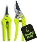 2-Pack Stainless Steel Gardening Scissors, Pruning Shears and Clippers for