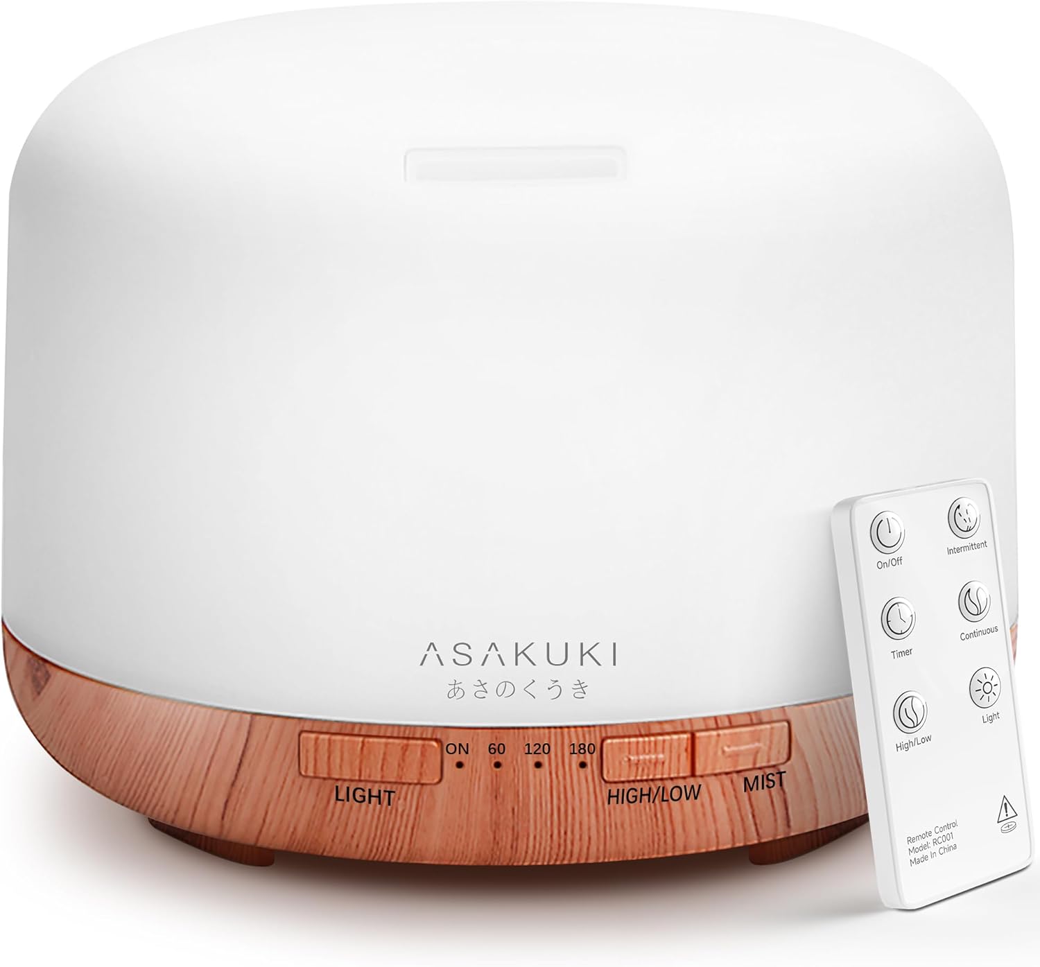 ASAKUKI Essential Oil Diffuser for Home, 500ML Aromatherapy Diffuser