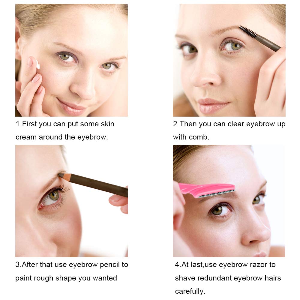 66 Eyebrow Razor and Face Razor for Women and Men, Eyebrow Hair Trimmer and