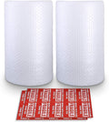 Bubble Cushioning Wrap Rolls, 3/16" x 12" x 72' ft Total 2 Rolls of 36 Feet