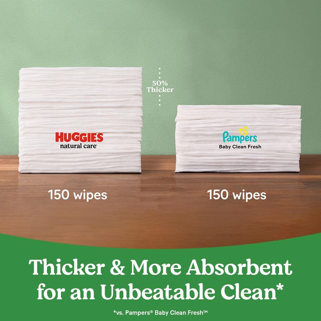 Huggies Natural Care Sensitive Baby Wipes, Hypoallergenic, 99% Purified