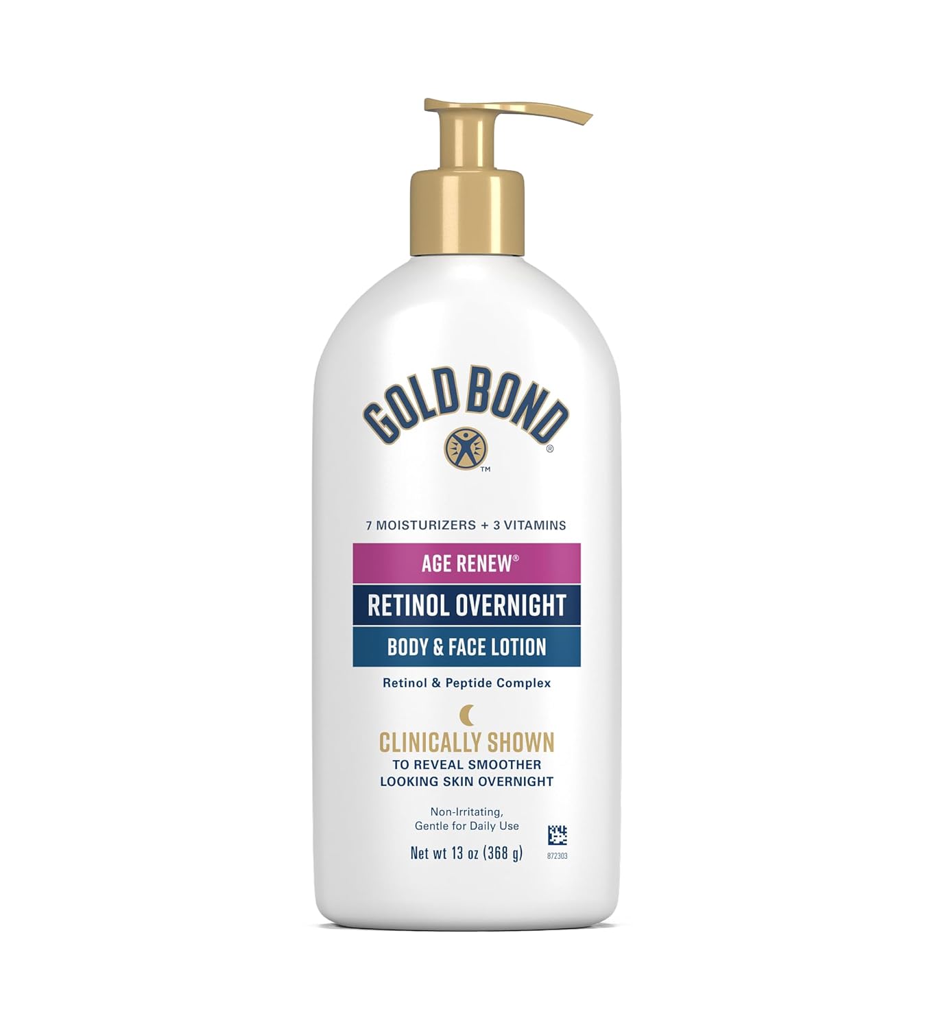 Gold Bond Age Renew Retinol Overnight Body & Face Lotion, Retinol Face and