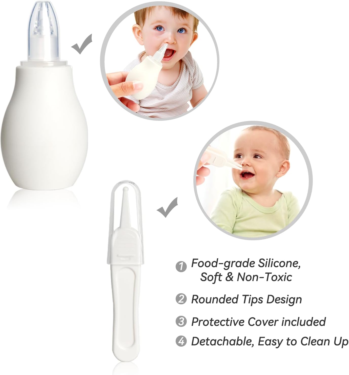 Baby Grooming Kit, Infant Safety Care Set with Hair Brush Comb Nail Clipper