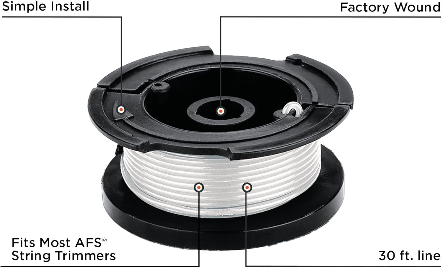 BLACK+DECKER Weed Eater String, Trimmer Line, 3-Pack, 30-Feet of Replacement