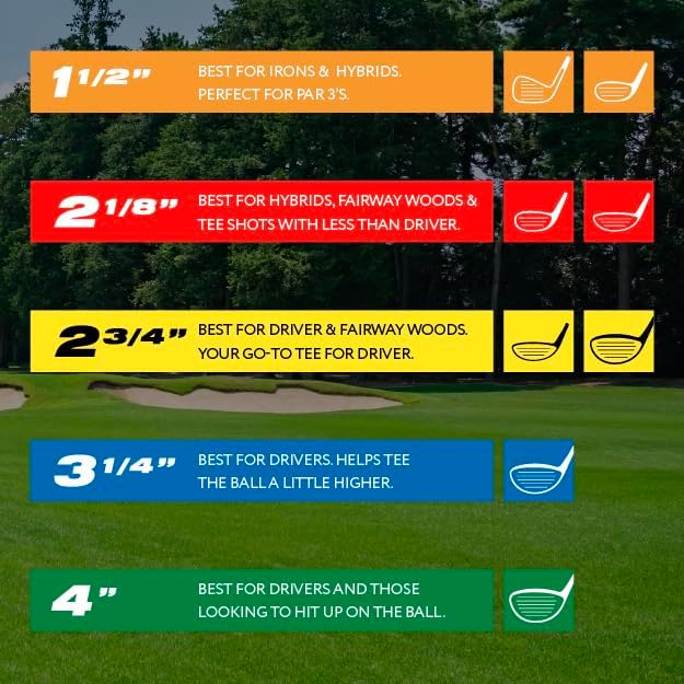 PrideSports PTS Wood Golf Tees