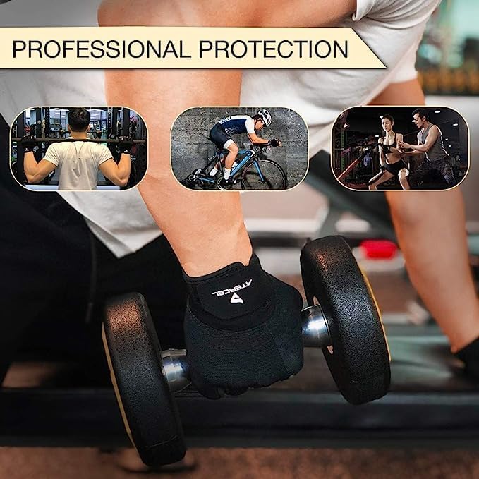 ATERCEL Workout Gloves for Men and Women, Exercise Gloves for Weight Lifting