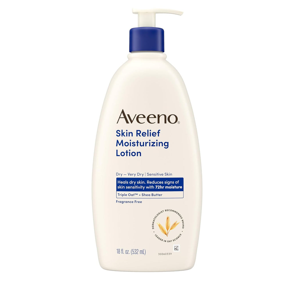 Aveeno Skin Relief Moisturizing Lotion Heals Very Dry, Sensitive Skin