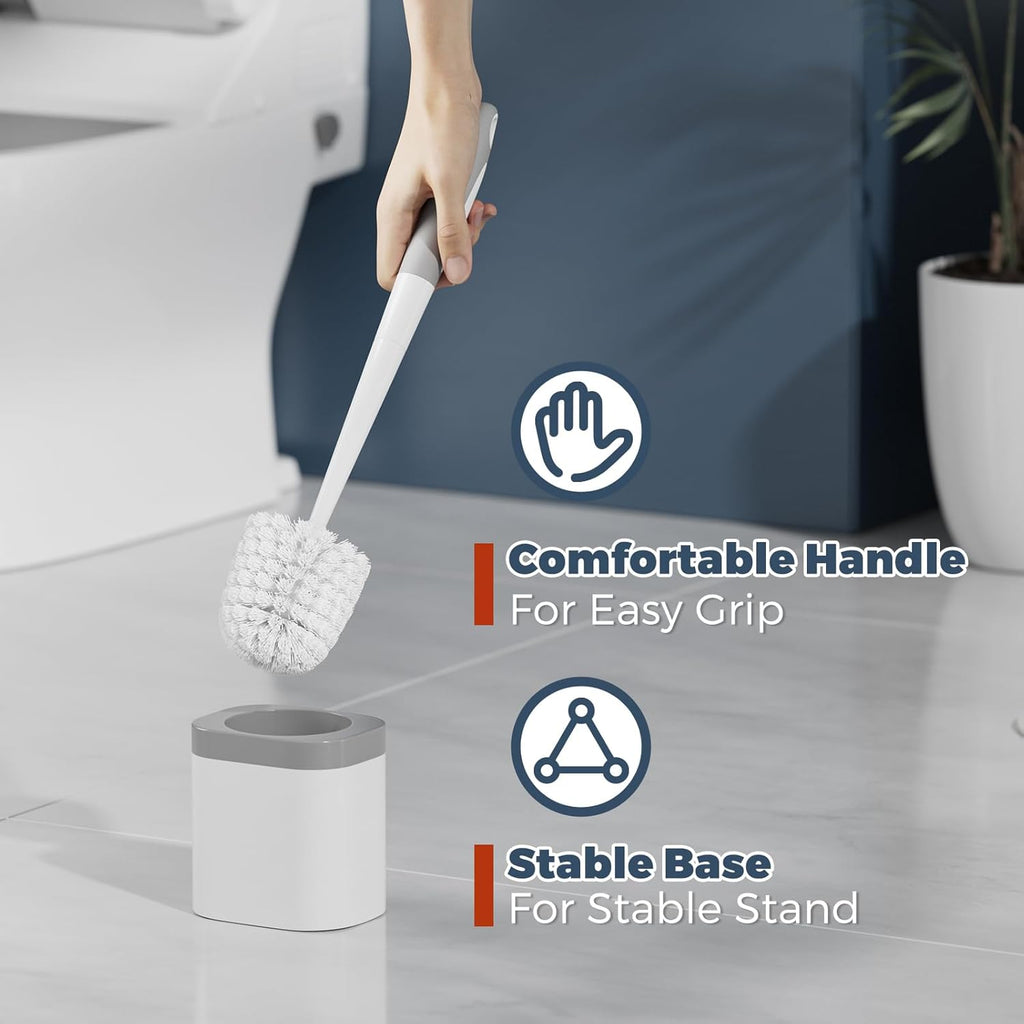 Holaloha Toilet Brush, 2 Pack Toilet Brush and Holder Set Bathroom