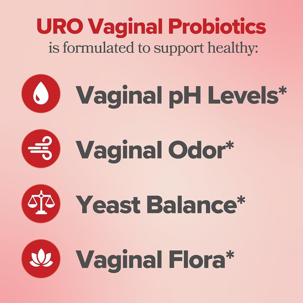 O Positiv URO Vaginal Probiotics for Women pH Balance with Prebiotics &