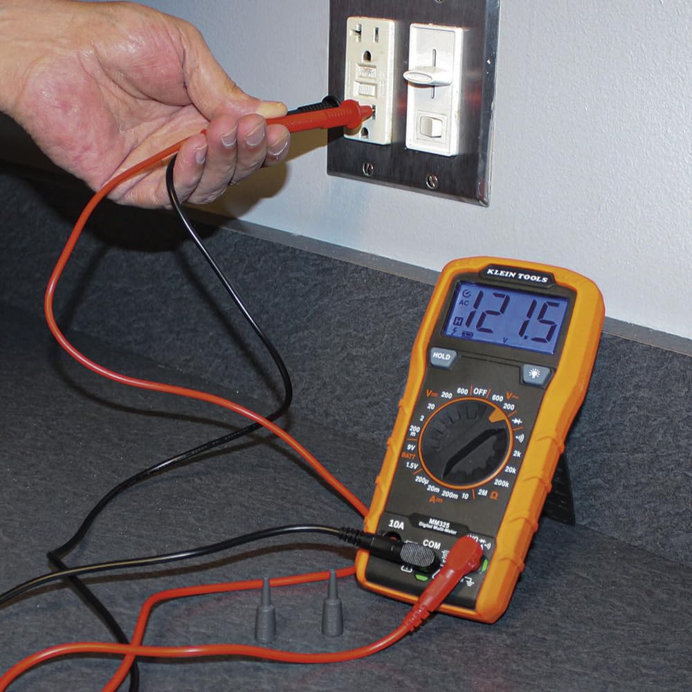Klein Tools MM325 Multimeter, Digital Manual-Ranging 600V AC/DC Voltage