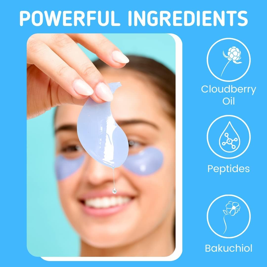 Patchology Iced Cooling Under Eye Mask Patches with Peptides, Cloudberry Oil & Bakuchiol ‰ÛÒ Firming & Soothing Eye Gels to Reduce Fine Lines and Under Eye Bags ‰ÛÒ Hydrating Under Eye Pads (5 Pairs)