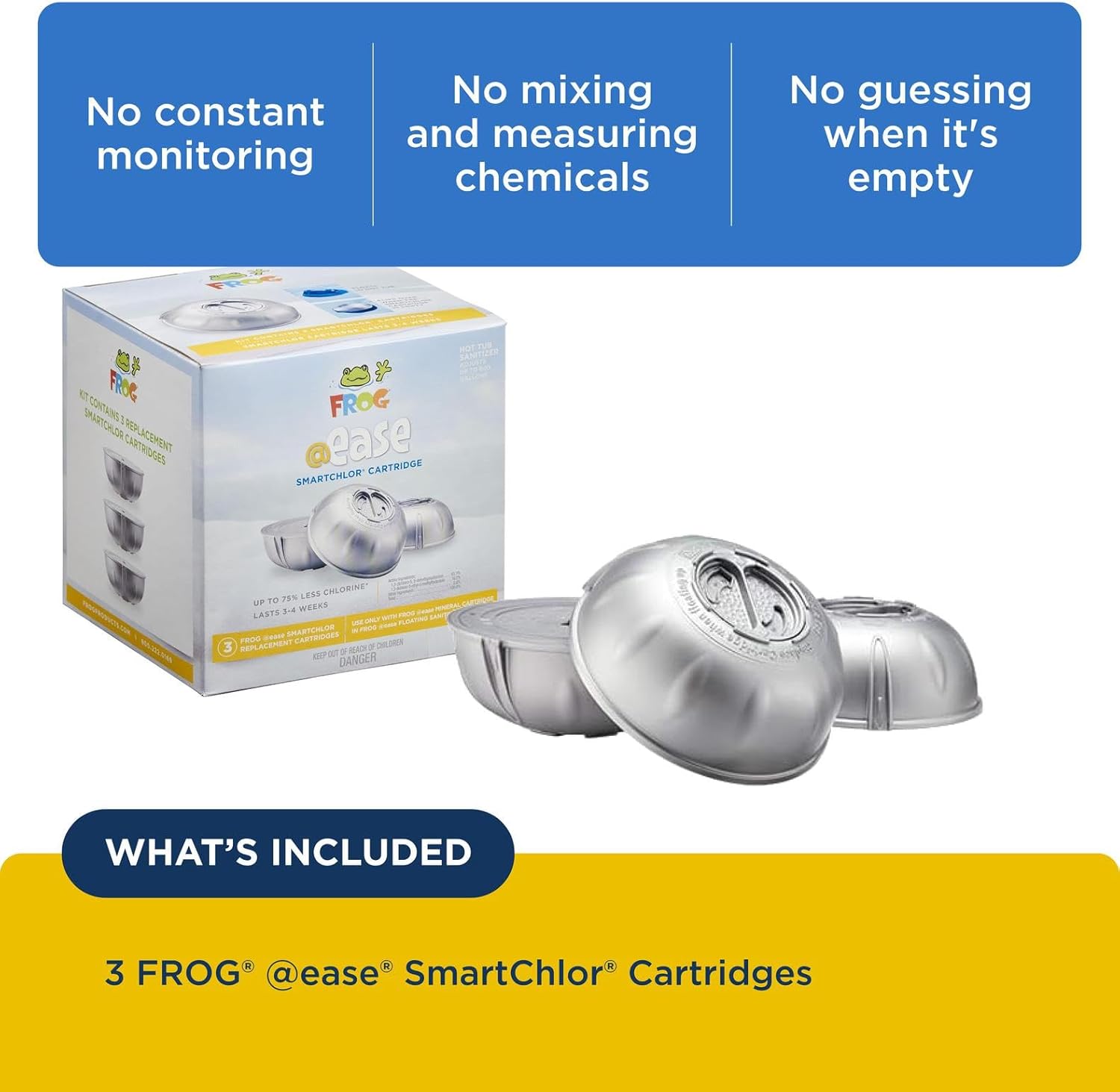 FROG @Ease Replacement SmartChlor Cartridge for use with Hot Tub FROG @Ease