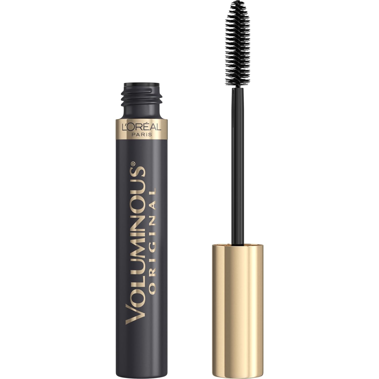 L‰۪Oreal Paris Original Voluminous Mascara, Building Mascara Volume and Length Formula, Washable, Blackest Black, 0.26 Fl Oz., 1 Count