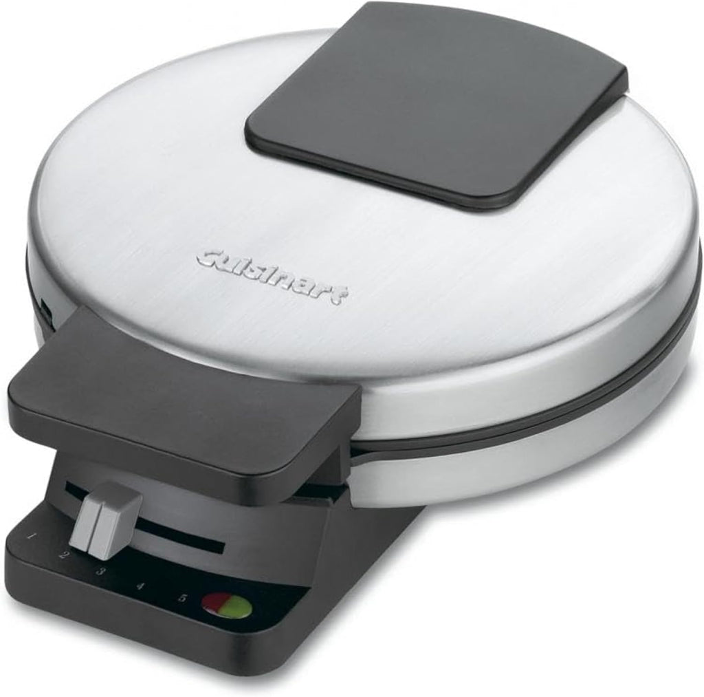 Cuisinart Waffle Maker, 1250W Round Classic Waffle Iron, 5-Setting Adjustable
